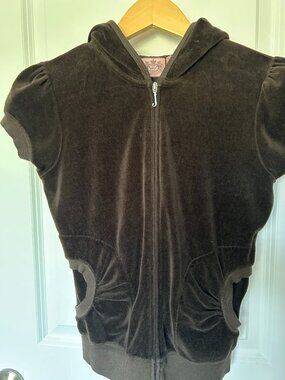 Juicy Couture Velour Short Sleeve Jacket Size M